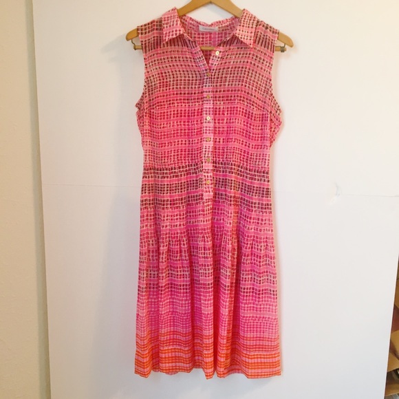 Calvin Klein Dresses & Skirts - Calvin Klein pink plaid sleeveless slip dress